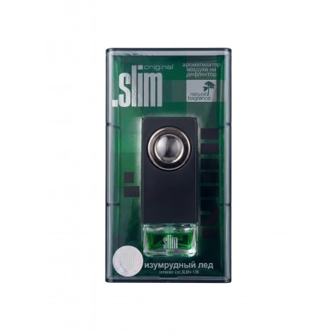 SLMV-109 Ароматизатор на дефлектор ".SLIM" изумрудный лед