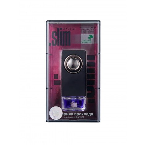 SLMV-187 Ароматизатор на дефлектор ".SLIM" вечерняя прохлада